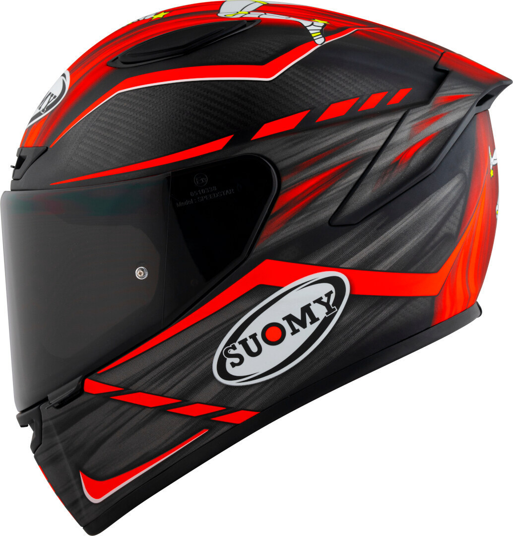 Suomy TX-Pro Johnson Replica E06 Casco nero opaco/rosso S (55/56) Figura 5