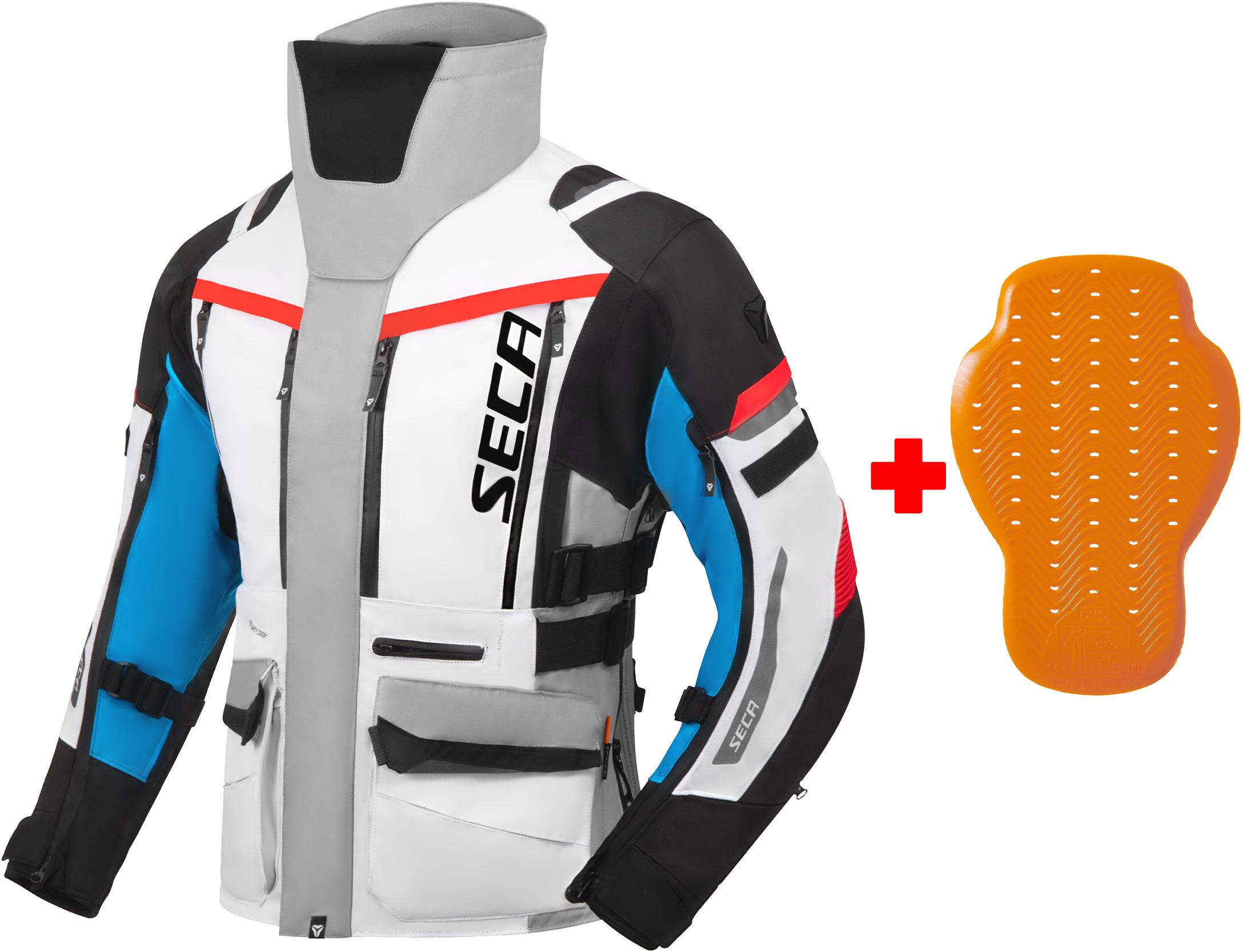 Seca Arrakis III waterproof Motorcycle Textile Jacket grey/blue/red L Figure 17