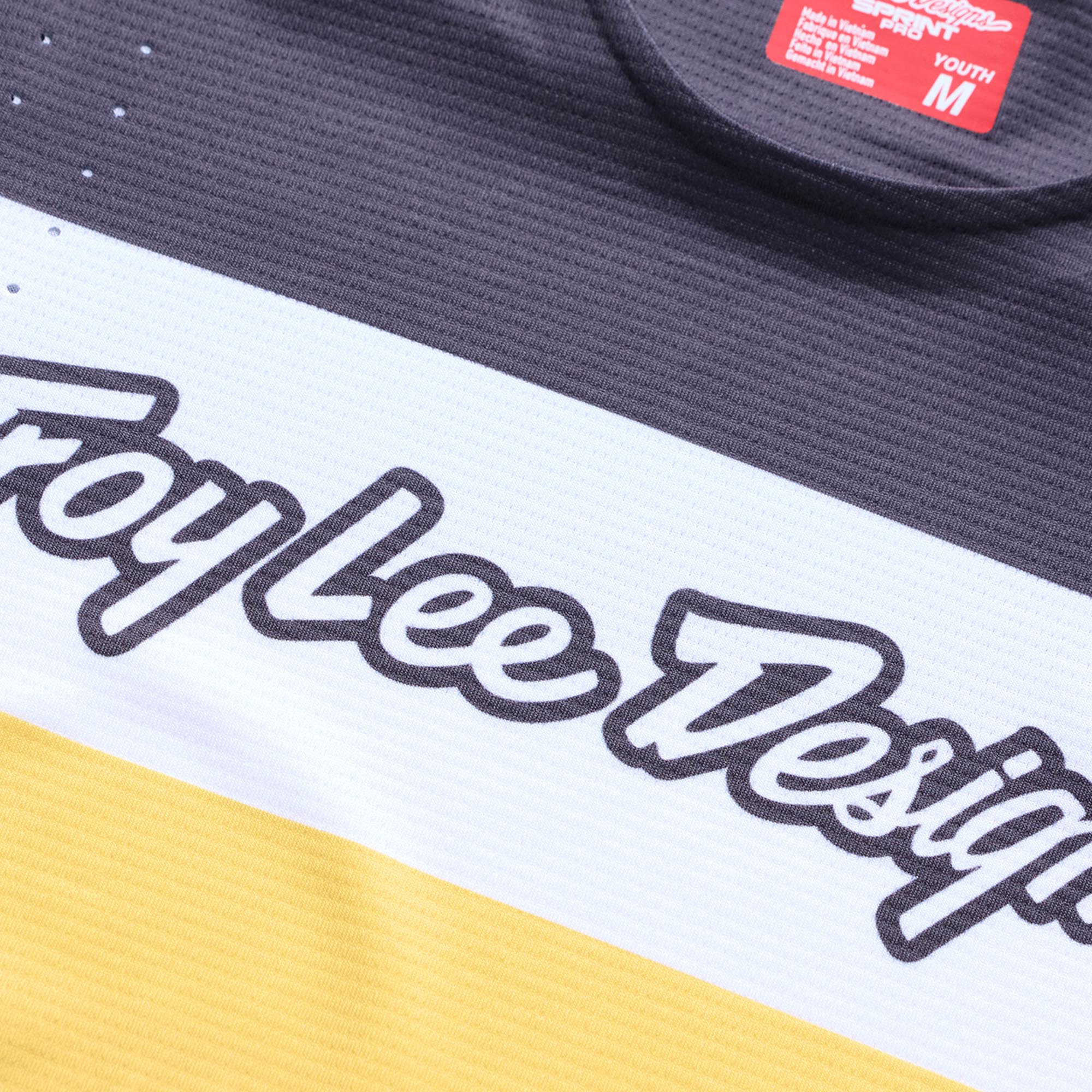 Troy Lee Designs Sprint Pro YO Moto Youth Bicycle Jersey yellow YS Figure 4