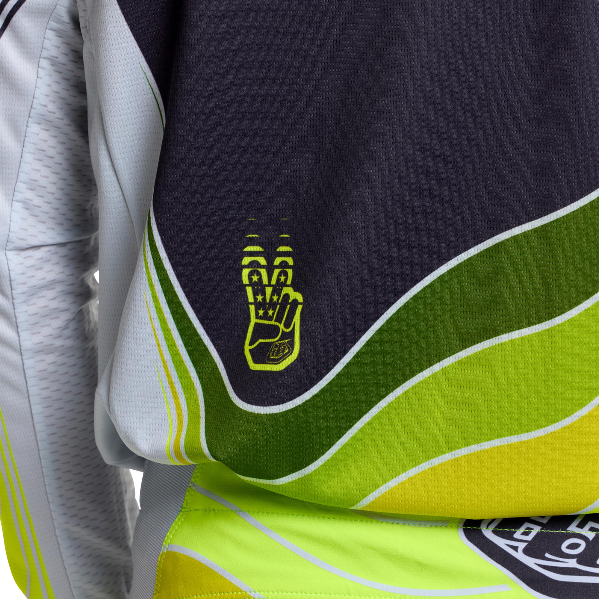 Troy Lee Designs GP Pro Stagger Motocross Jersey grey/neon yellow M Figure 11