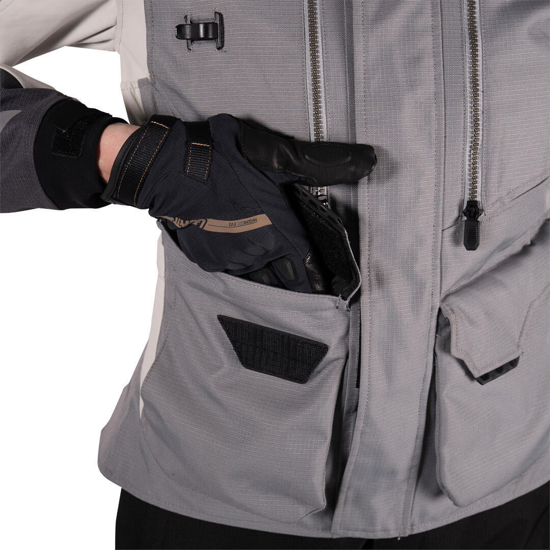 Leatt ADV Multitour 5.5 Damen Motorrad Textiljacke dunkelgrau/hellgrau XXL Abbildung 14
