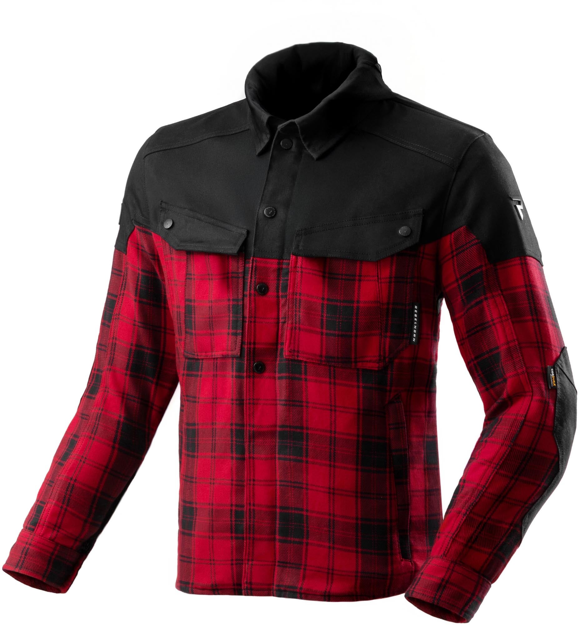Rebelhorn Shifter Motorrad Hemd schwarz/rot 7XL Abbildung 3