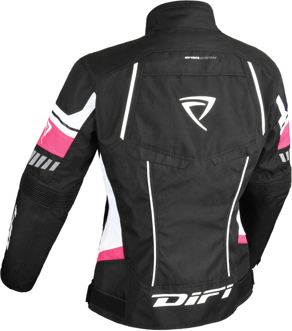 DIFI Estoril Aerotex Jachetă textilă impermeabilă pentru motociclete Negru/Alb/Roz M Figura 2