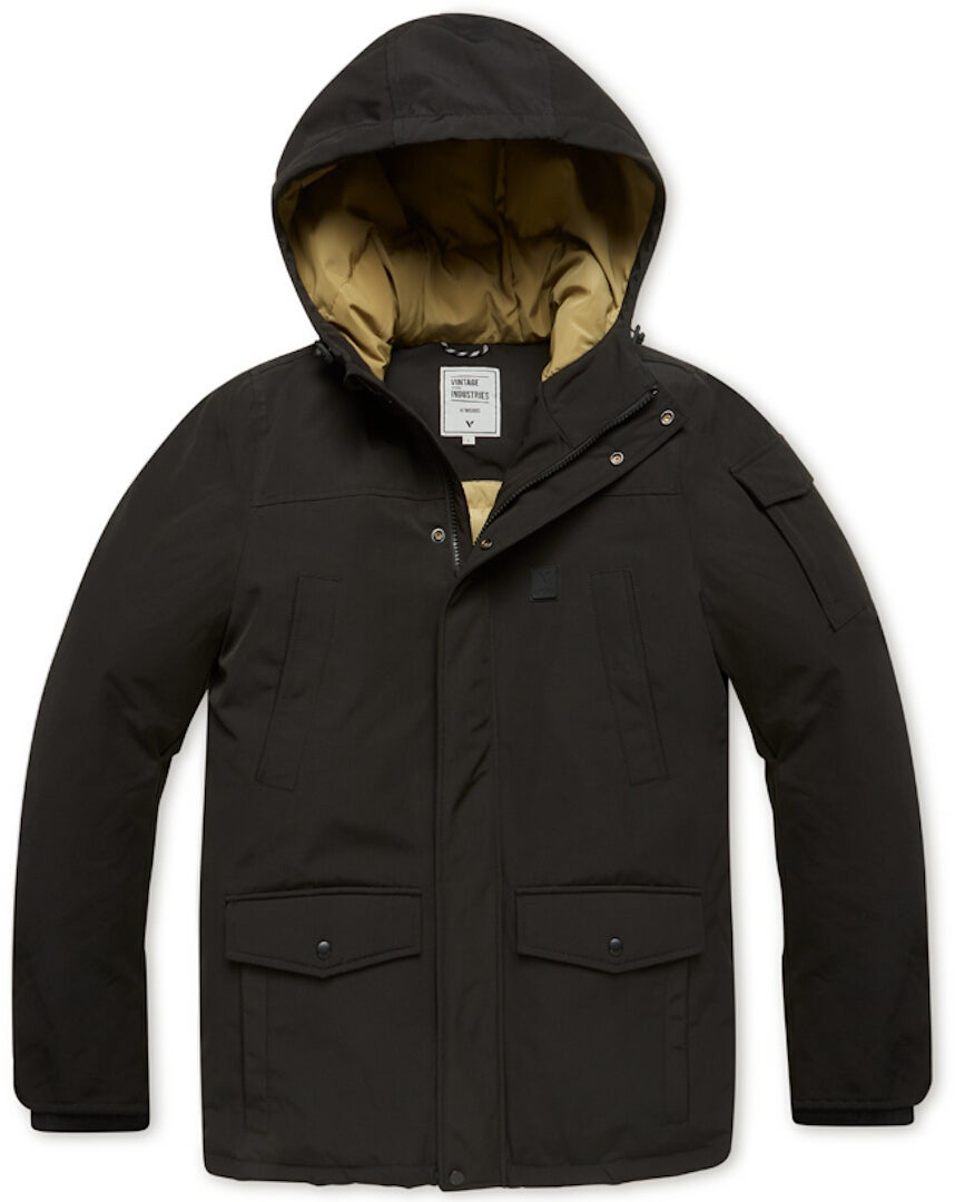 Vintage Industries Gavyn Parka Sort XXL Figur 1