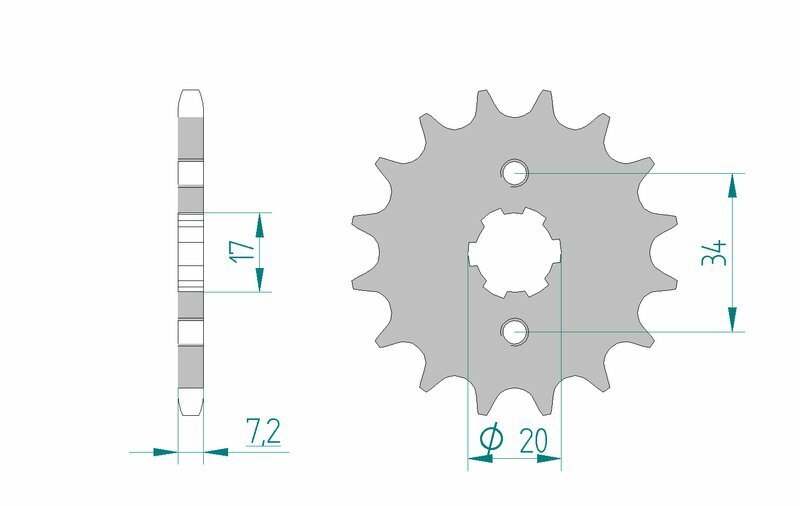AFAM Kedjesats 428XMR2 15/48 - Standard Bakdrev Figur 5