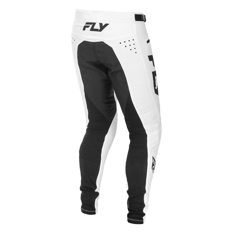 FLY Racing Rayce Youth MTB-byxor - Vit/Svart Figur 4