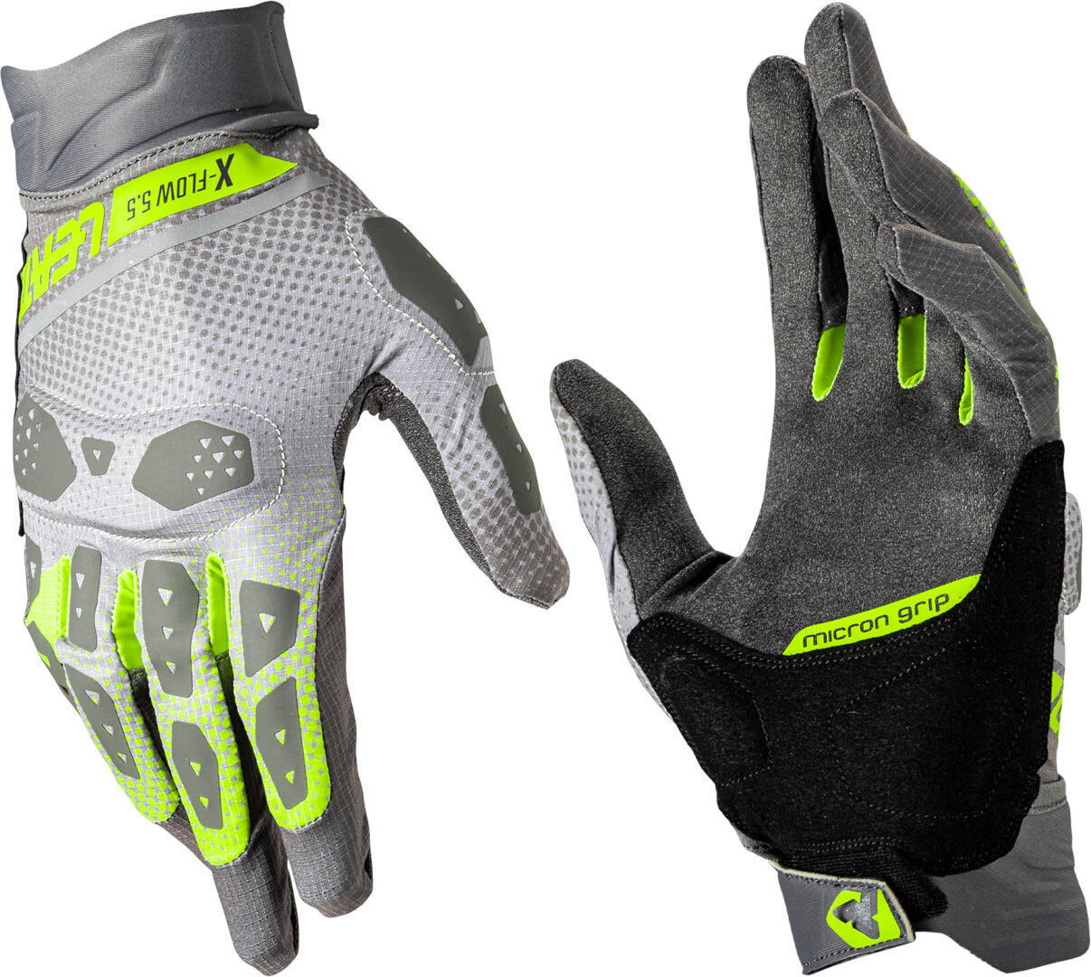 Leatt ADV X-Flow 5.5 Short Motorcykel handsker grøn/grå 3XL Figur 1