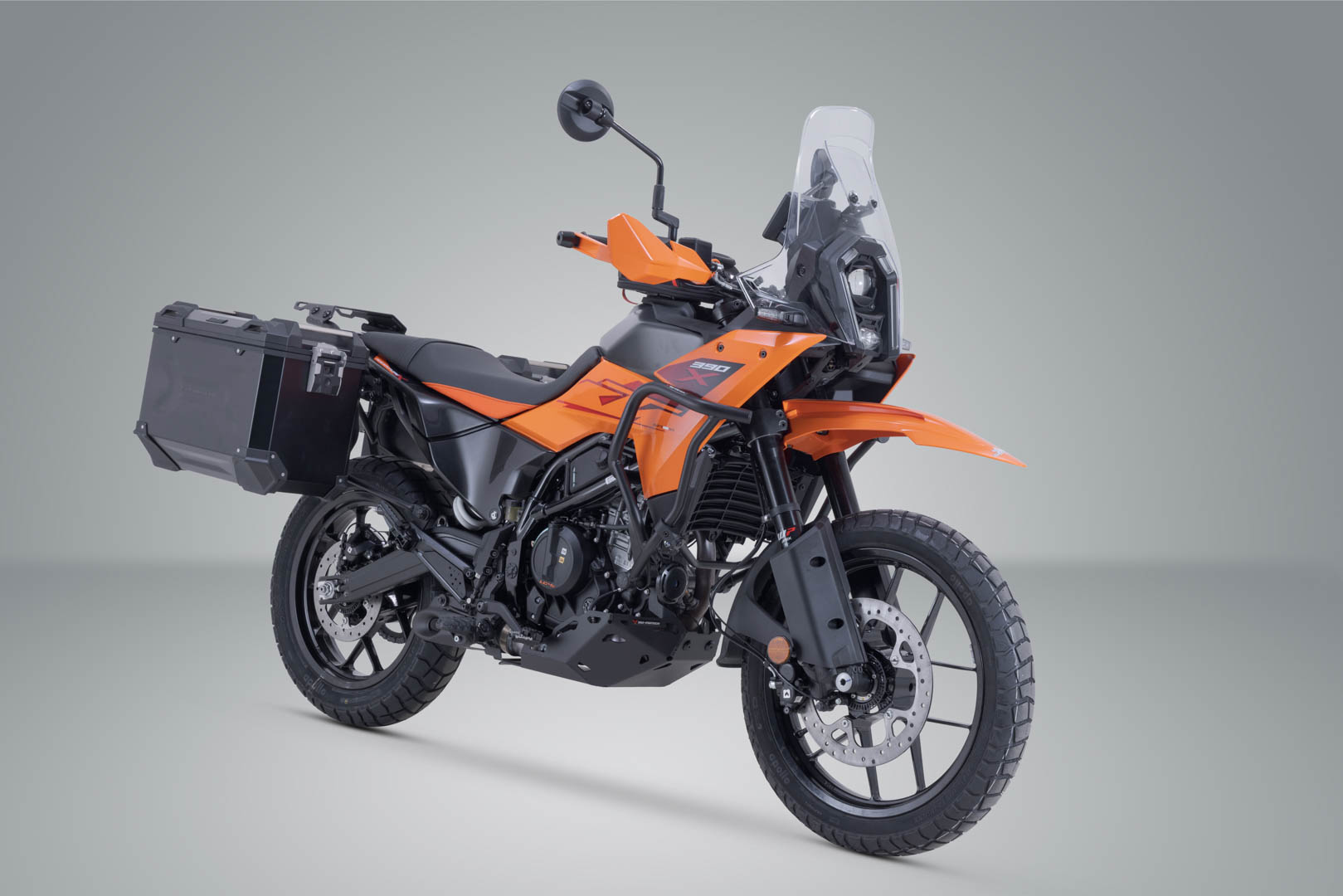 Sistem de carcasă din aluminiu SW-Motech TRAX ADV - Negru. 45/45 l. KTM 125 SMC R, 250 Adv, 390 Adv. Figura 2
