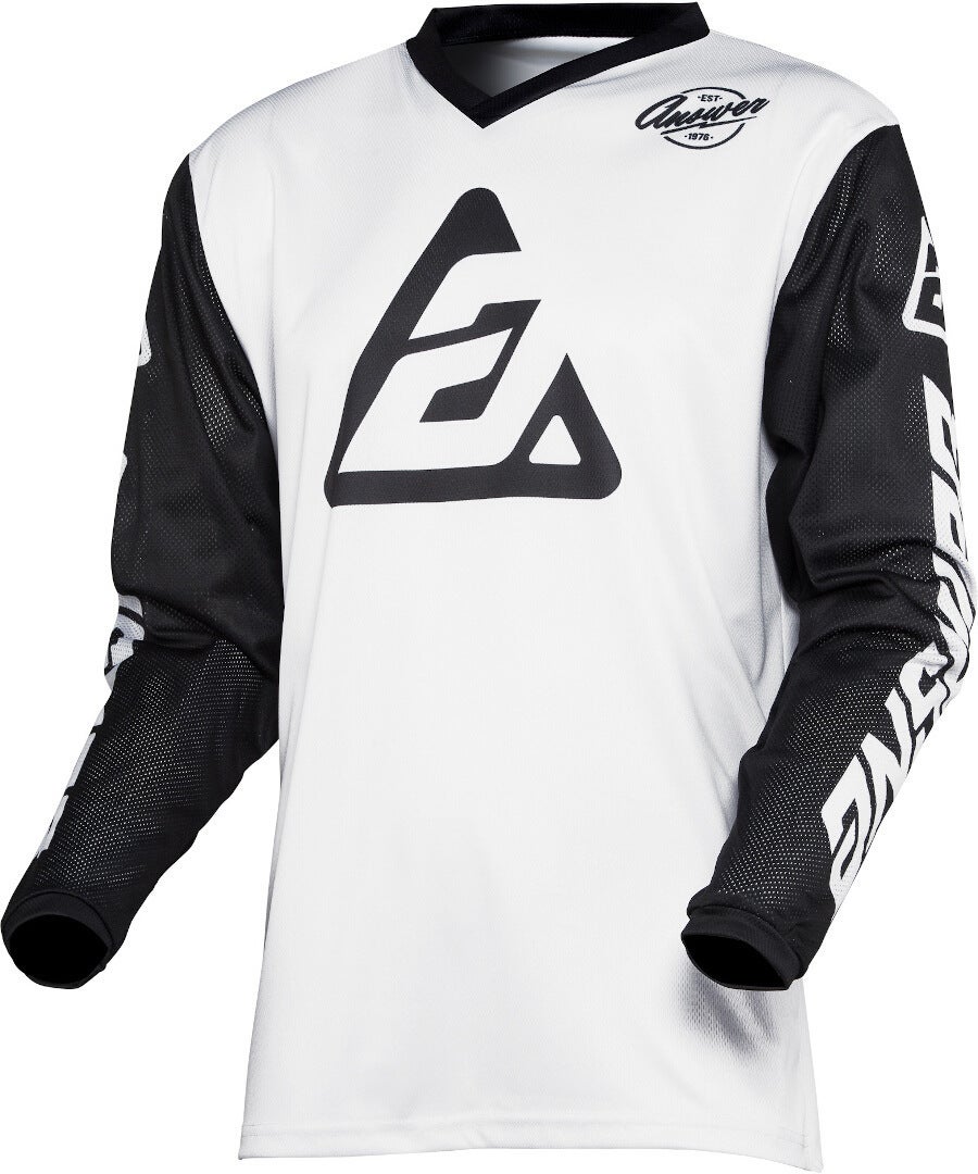 Answer Arkon Bold Motocross Jersey branco/preto XXL Figura 1