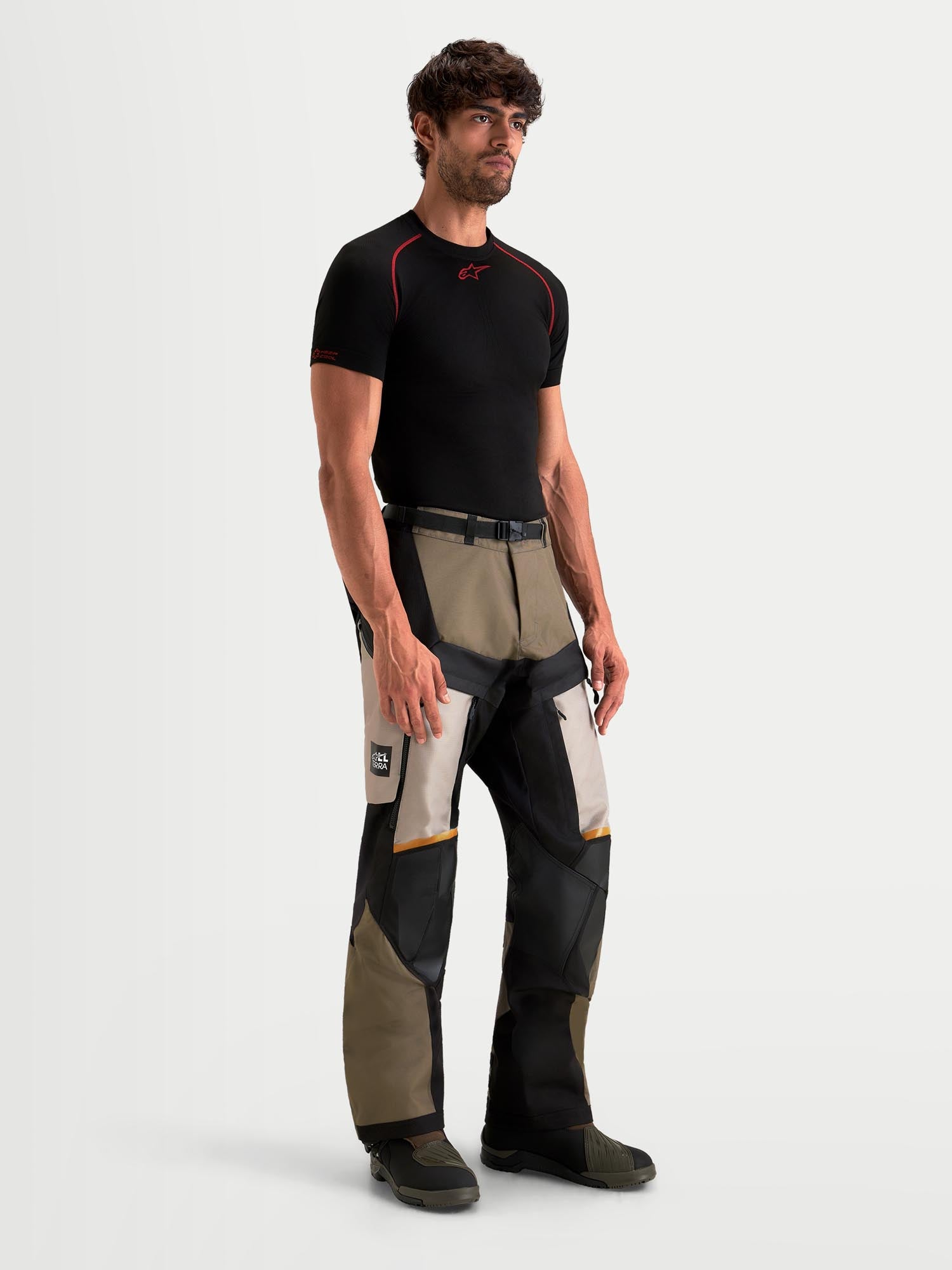 Alpinestars Harok V2 Drystar waterproof Motorcycle Textile Pants grey/brown S Figure 7