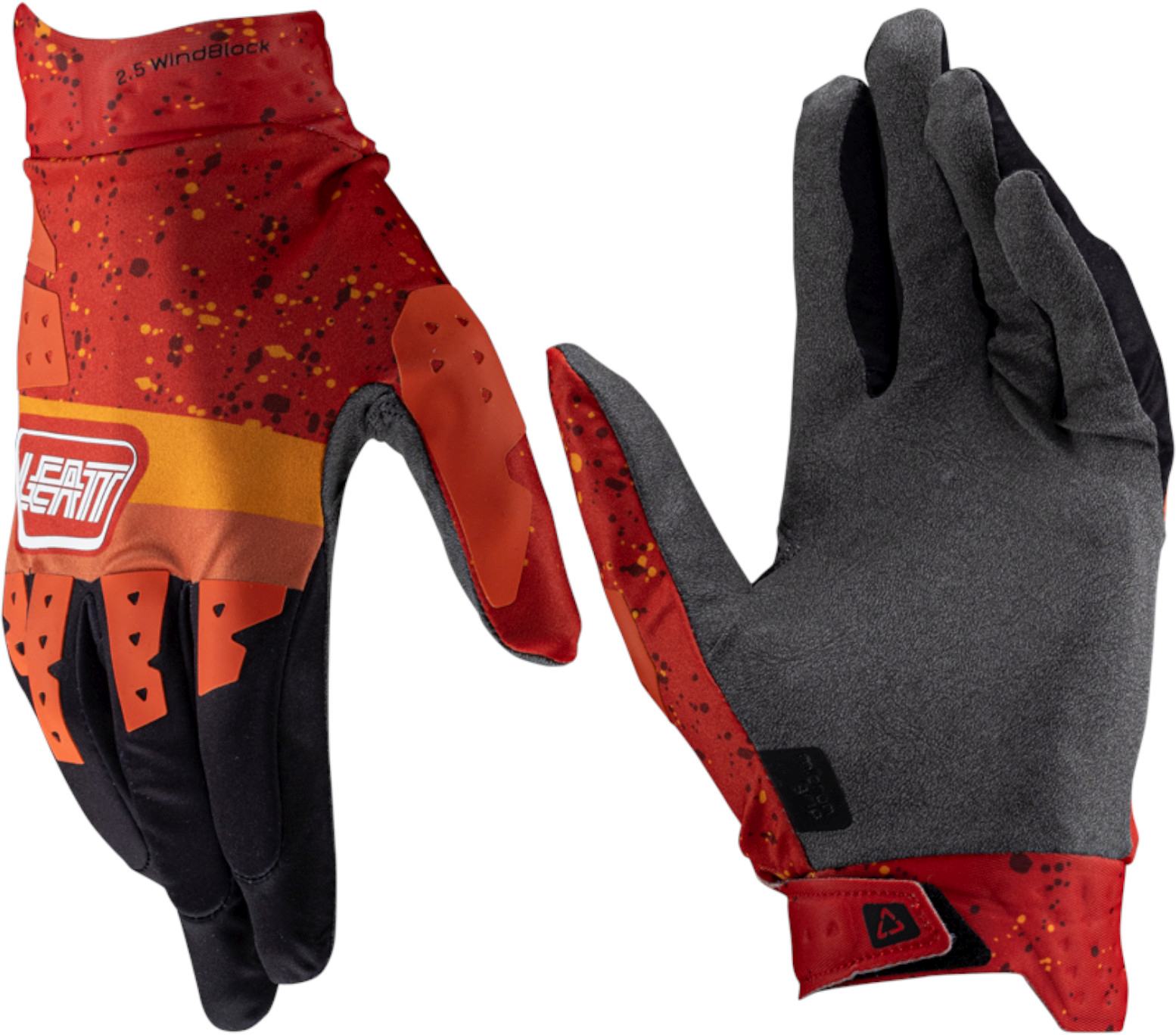 Leatt 2.5 Windblock Mănuși de motocross Roșu/Galben 2XL Figura 3