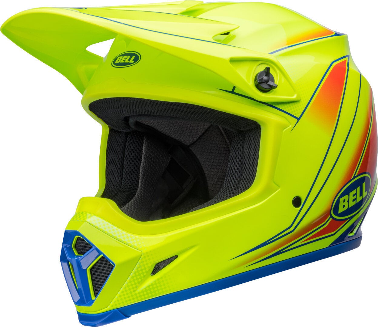 Bell MX-9 Mips Zone Casco Motocross giallo/blu/rosso M (57/58) Figura 1