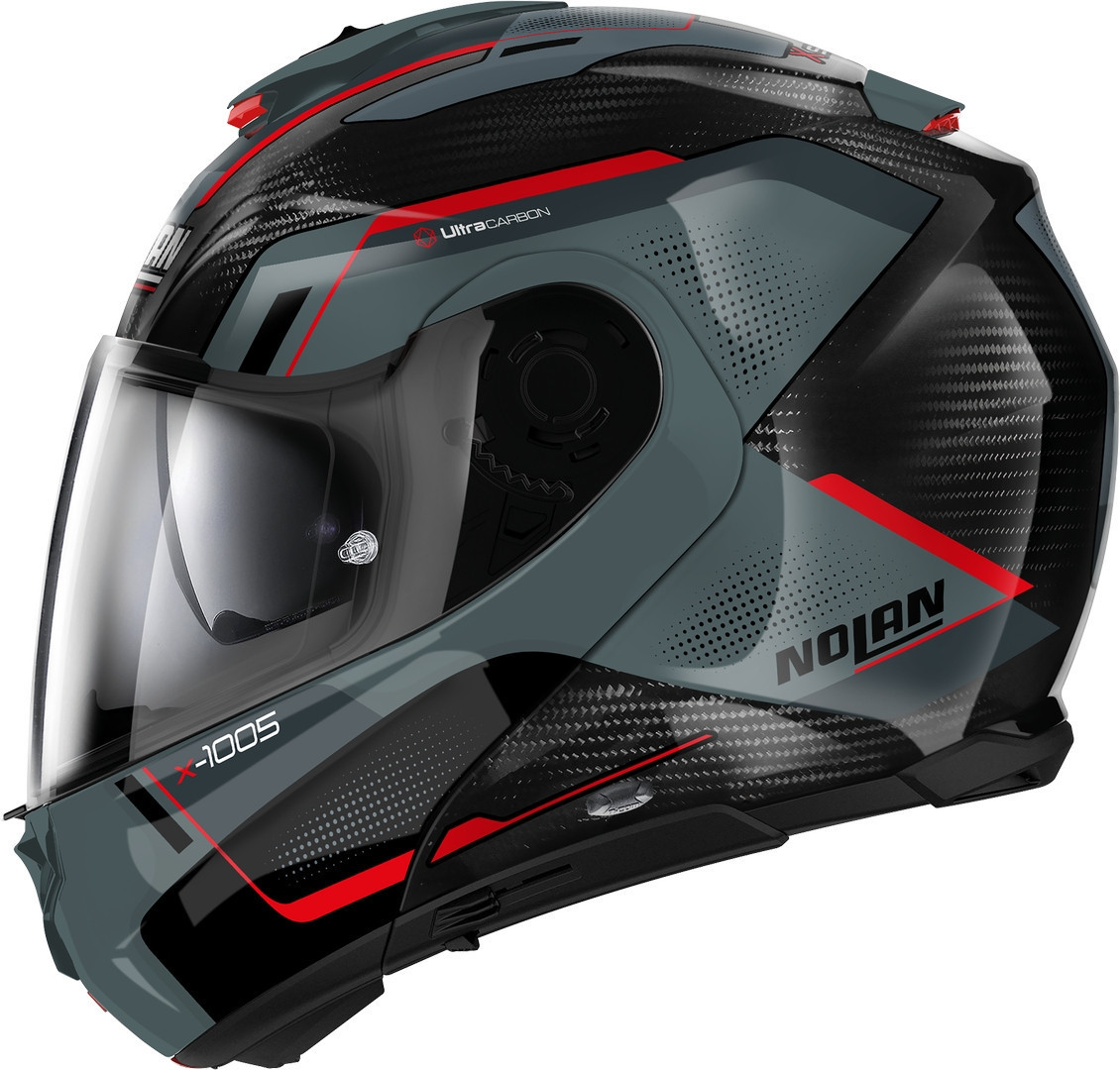 Nolan X-1005 Ultra Carbon Undercover N-Com Cască Gri/Roșu XXS (54) Figura 3