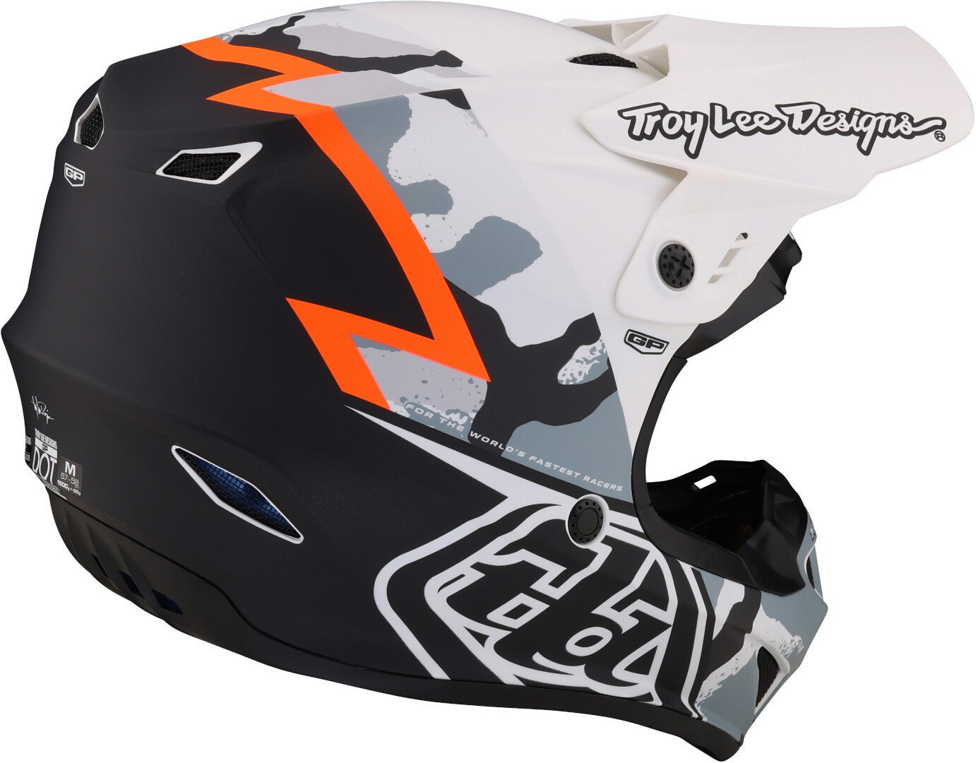 Troy Lee Designs GP Volt Motokrosová přilba Černá/maskování S (55/56) Obrázek 7