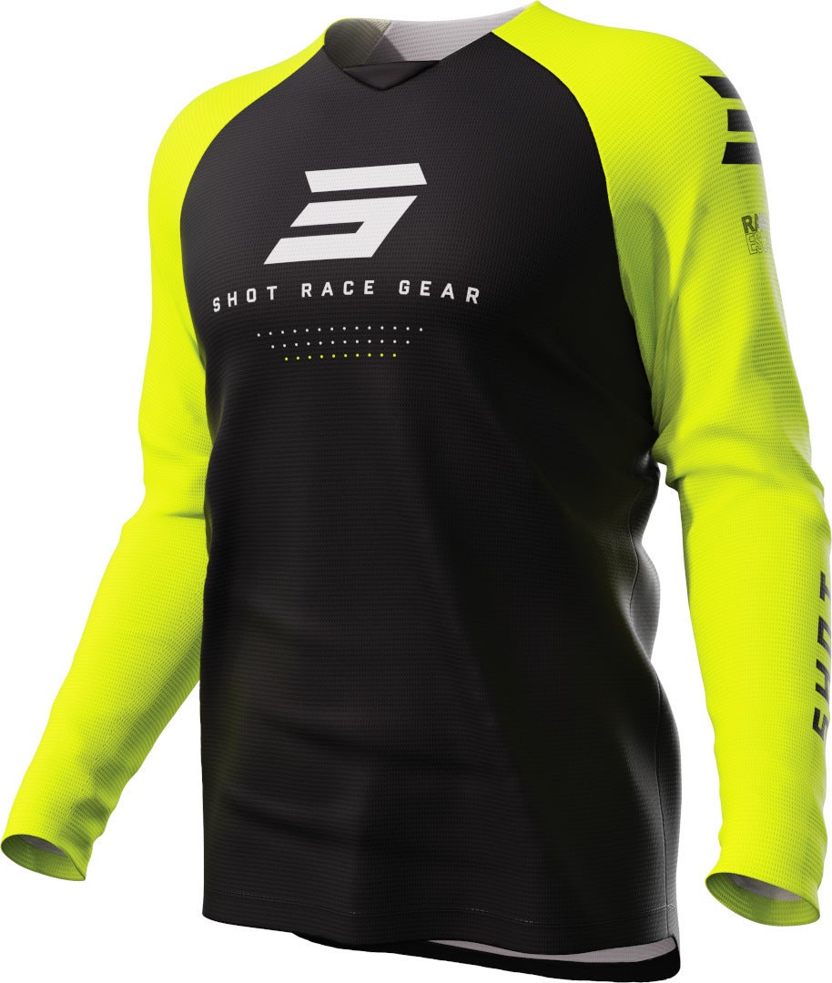 Shot Draw Escape Motocross trøje sort/neon S Figur 1