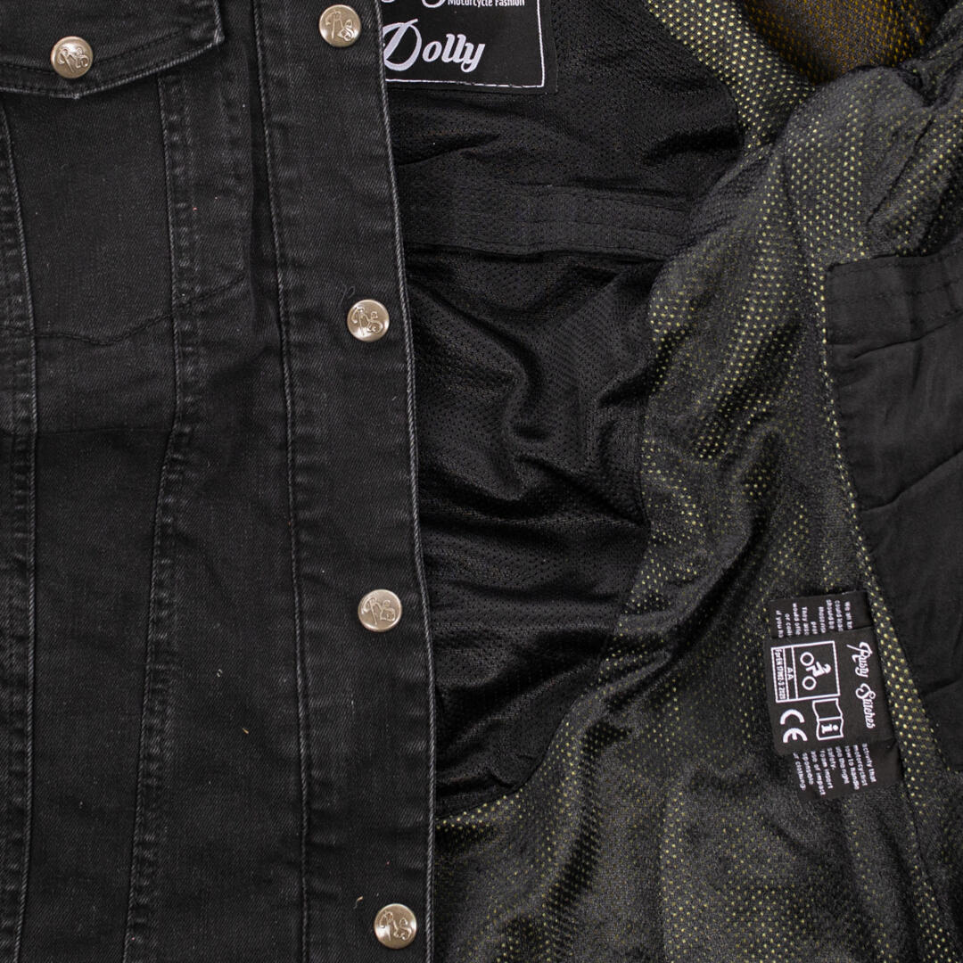 Rusty Stitches Dolly Damen Motorrad Textiljacke schwarz 42 Abbildung 3