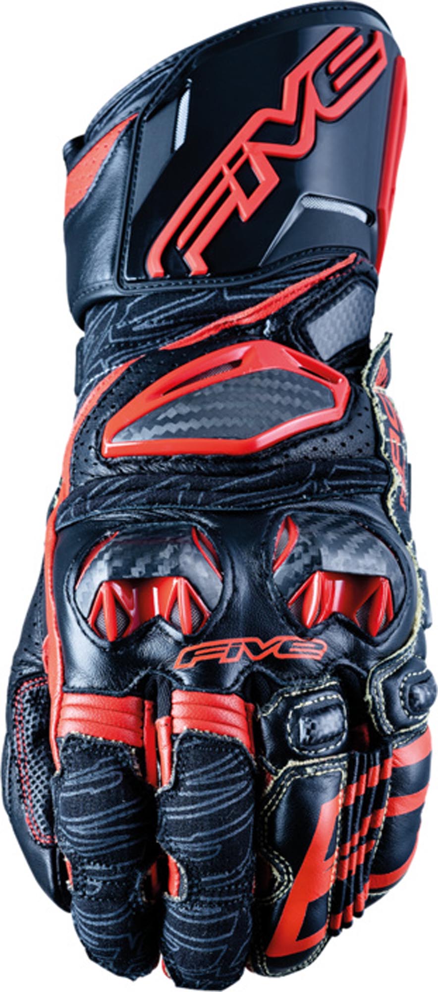 Five RFX Race Motorcycle Gloves red/black L Figure 1