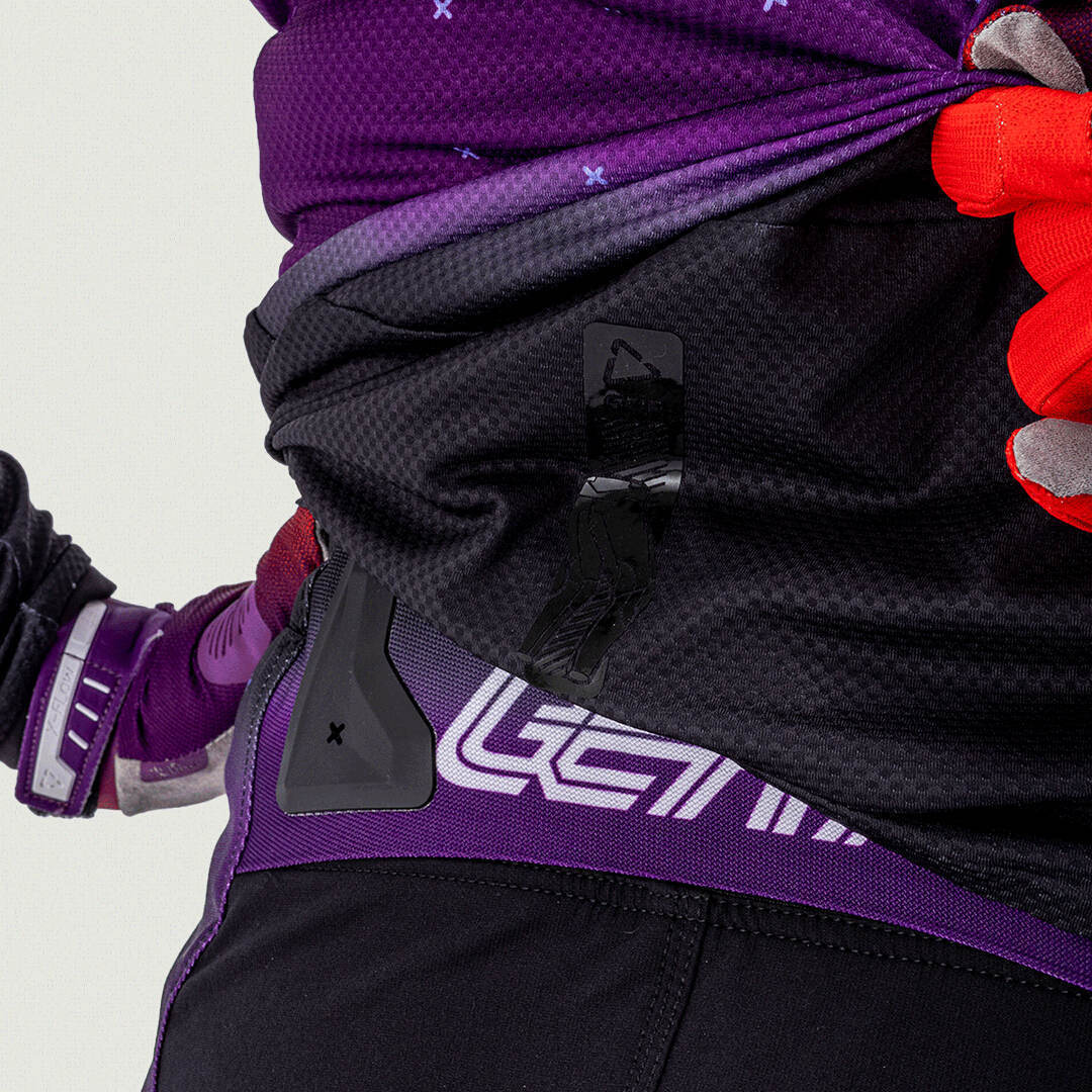 Leatt Moto 4.5 Lite Maglia motocross da donna nero/viola/rosso/bianco XXL Figura 5