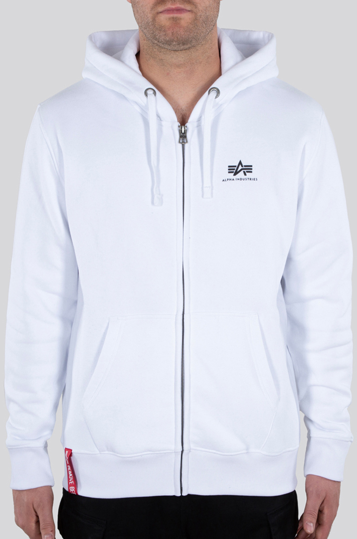Alpha Industries Basic Zip Hoodie white M Figure 1