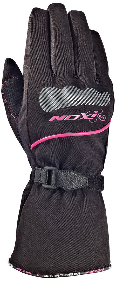 Ixon Pro Spy HP Mănuși pentru motociclete pentru doamne Negru/Alb/Roz XS Figura 1