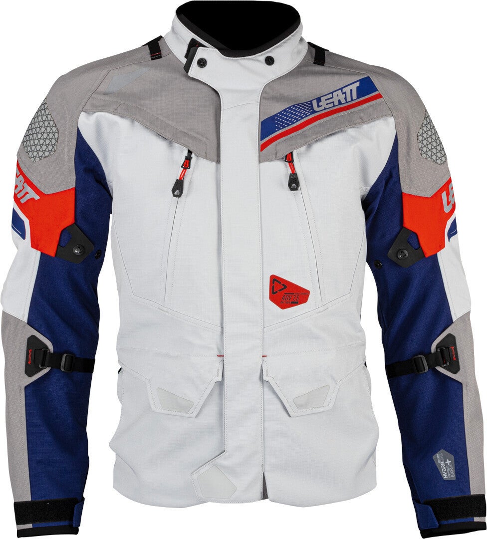 Leatt ADV DriTour 7.5 waterproof Motorcycle Textile Jacket grey/blue/red XXL Figure 5