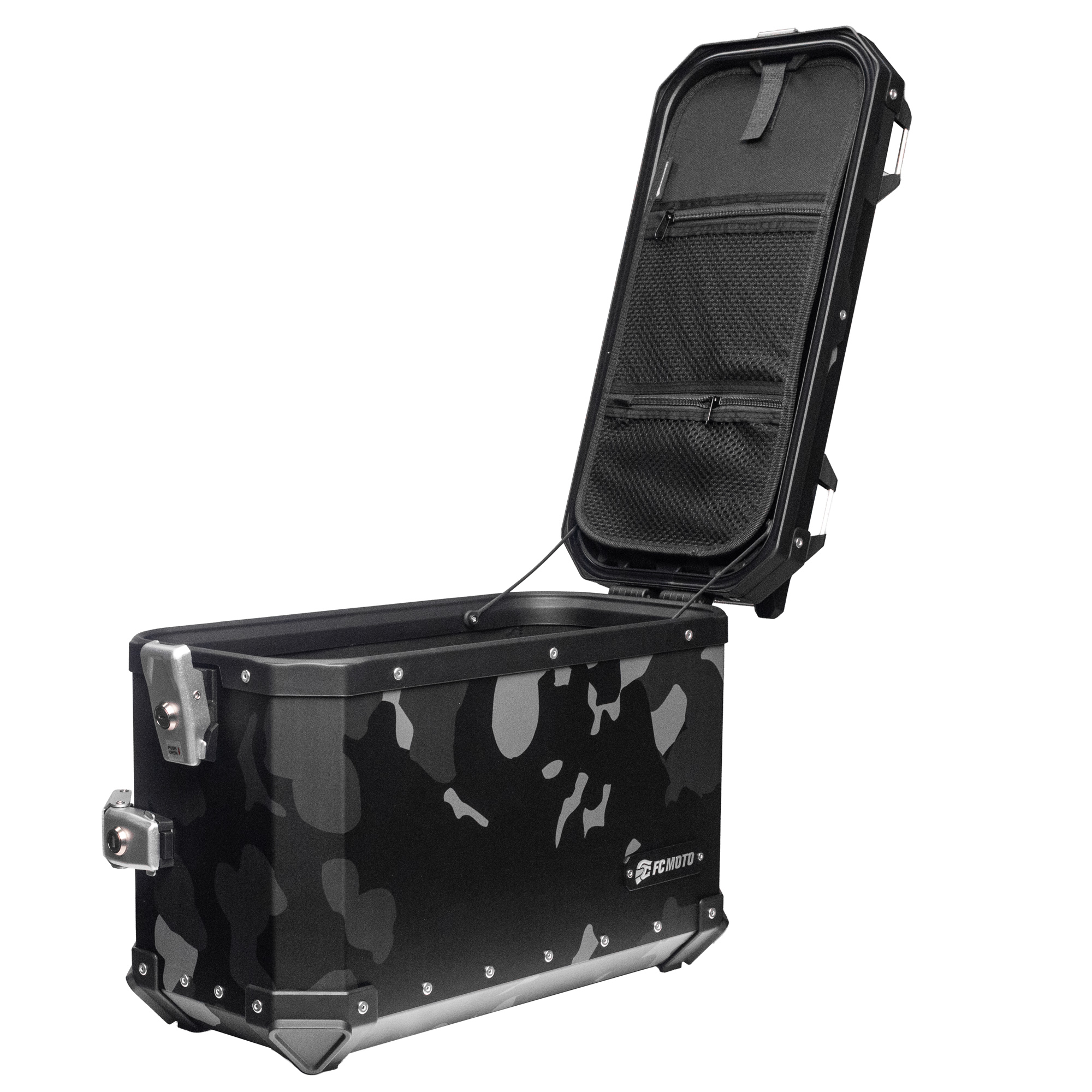 FC-Moto Terreno EVO Camo 36 L Alu Cutia laterală Camuflaj negru Dreapta Figura 7