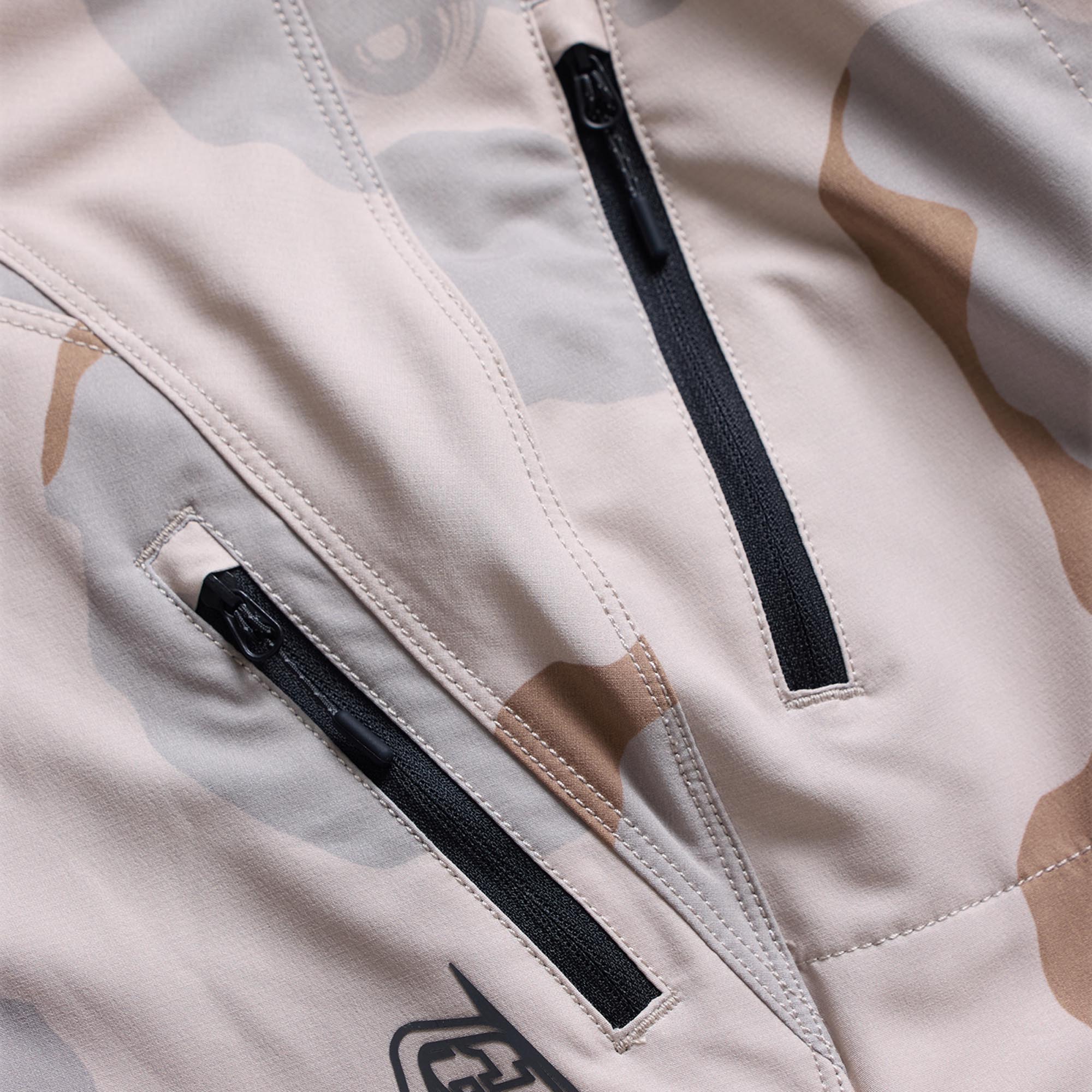 Side view of Troy Lee Designs Lilium Pro Flow Camo Ladies Bicycle Pants