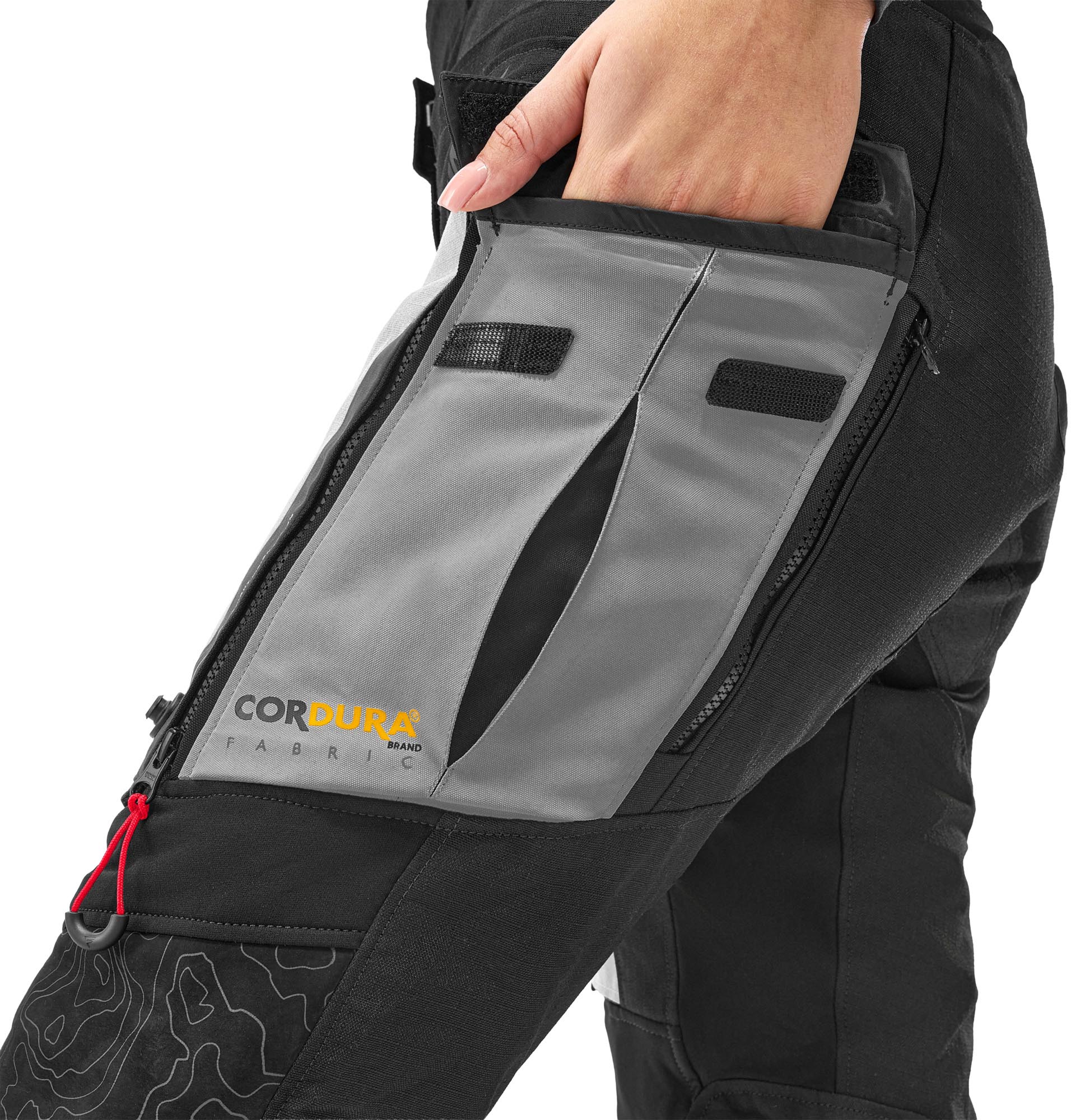 SHIMA Tracker Dames Motorfiets Textiel Broek grijs/wit M Figuur 12