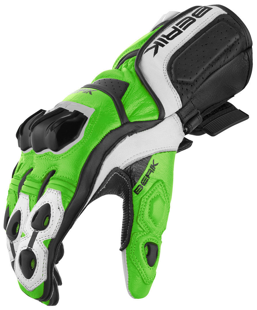 Berik Track Plus Motorcykel handsker sort/hvid/grøn M Figur 4