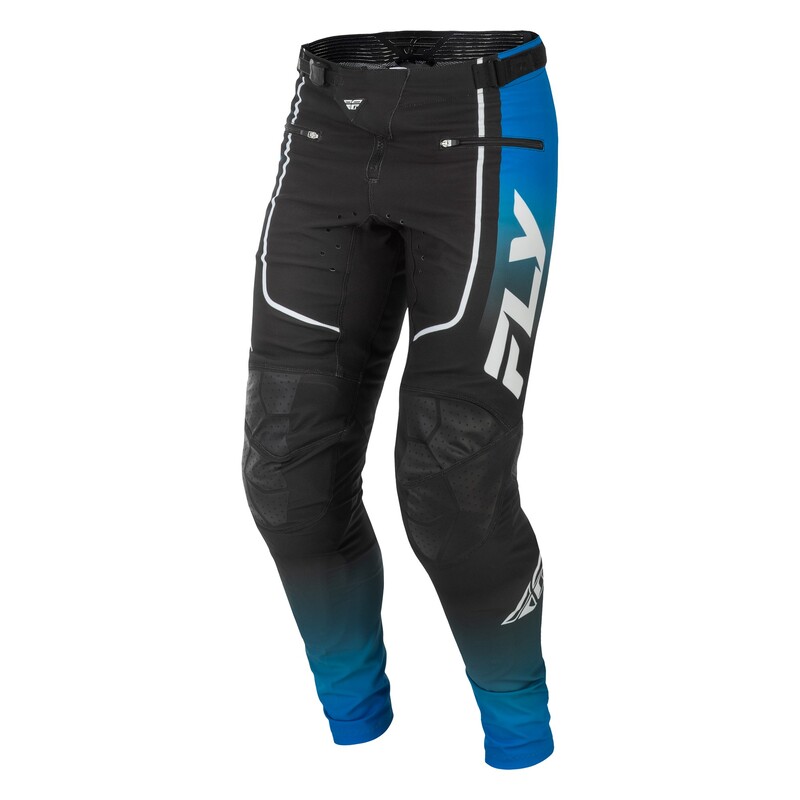 FLY Racing Rayce Youth MTB-byxor - Blå/Svart/Vit Figur 4
