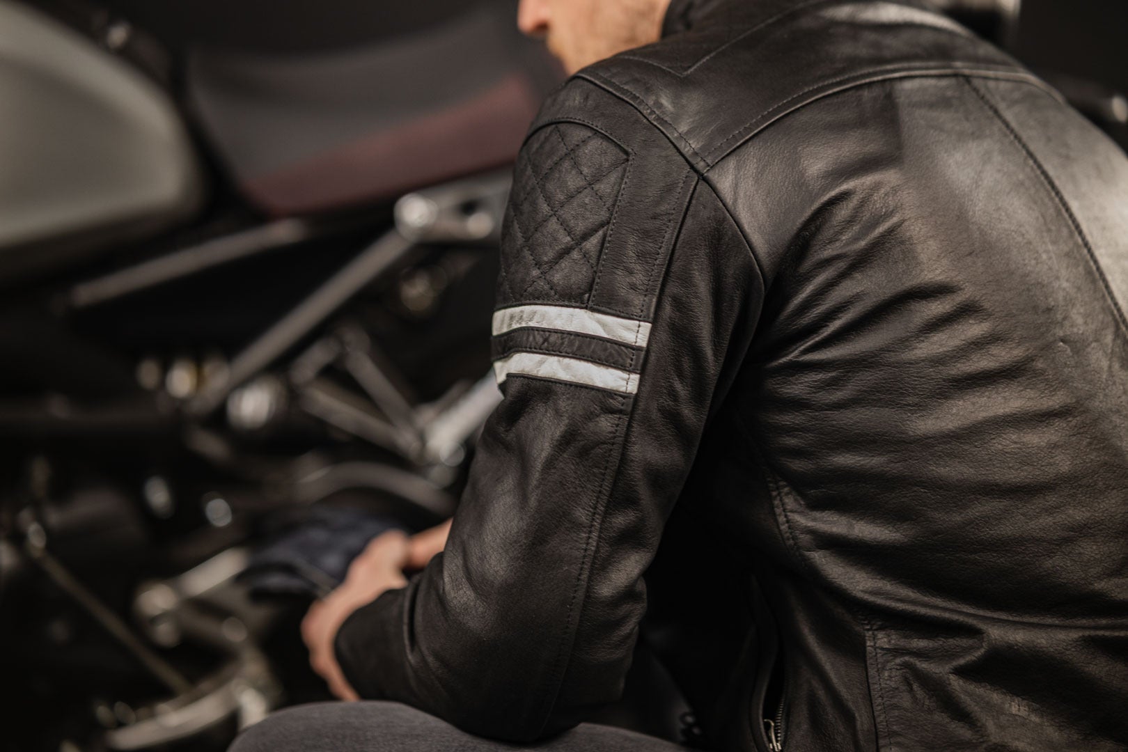 Merlin Hixon Heritage Motorcycle Leather Jacket black XXL Figure 9
