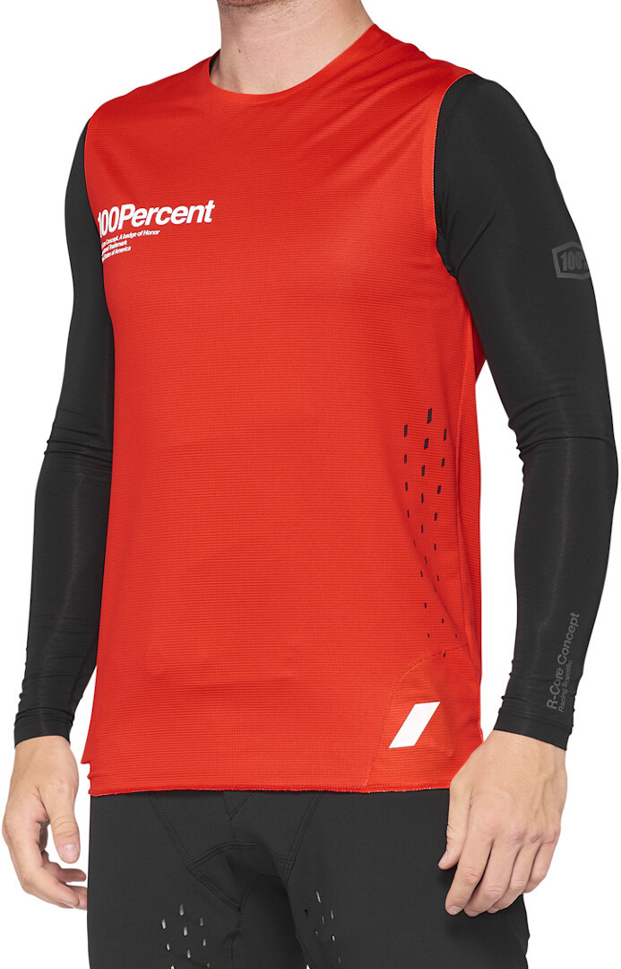 100% R-Core Concept Bicycle Jersey red/black M Figure 1