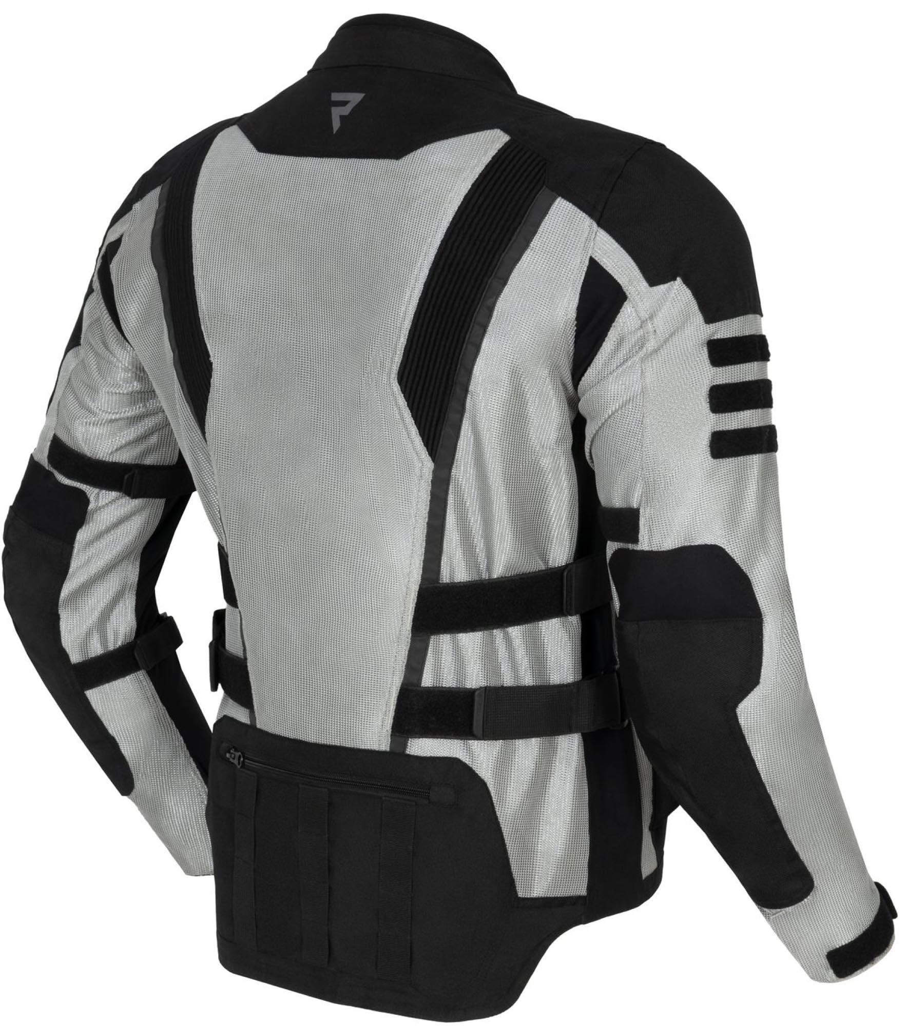 Rebelhorn Scandal 2 Motorrad Textil Jacke silber/schwarz 4XL Abbildung 2