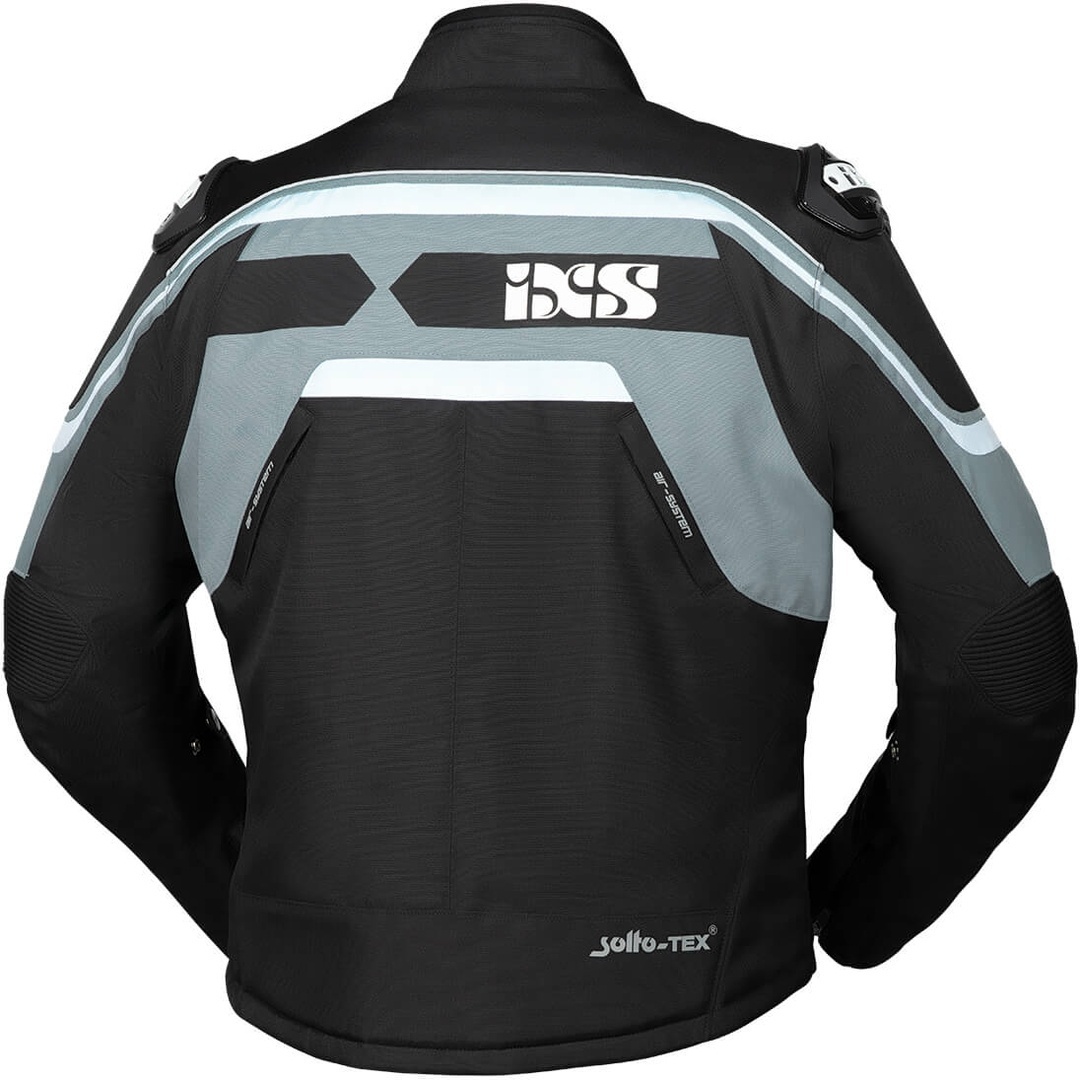 IXS Sport RS-700-ST Motorrad Textiljacke schwarz/grau/weiß S Abbildung 2