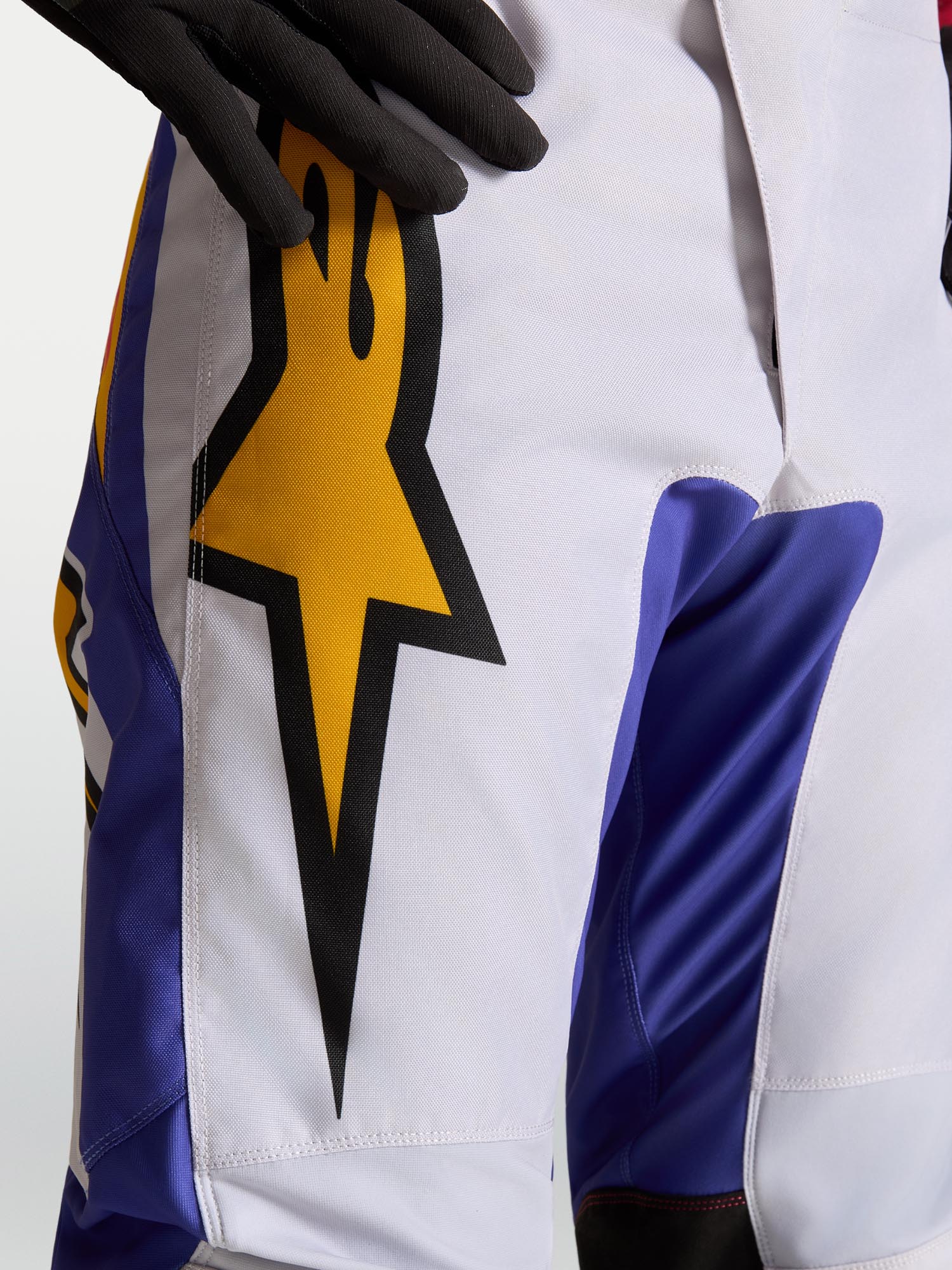 Alpinestars Fluid Drag Motokrosové kalhoty fialová/žlutá/růžová 40 Obrázek 5