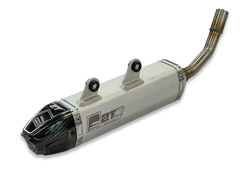 Fresco Carby Muffler White Aluminium/Carbon End Cap Figure 2