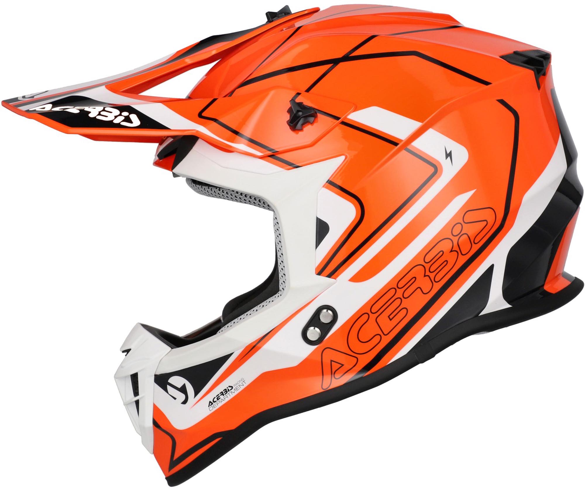 Acerbis Linear 2026 Motocross Helm orange/weiß S (55/56) Abbildung 3