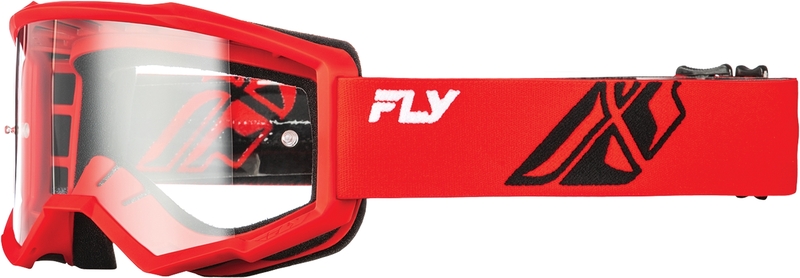 FLY Racing Focus Goggle Röd/Svart - Klar Lins Figur 2