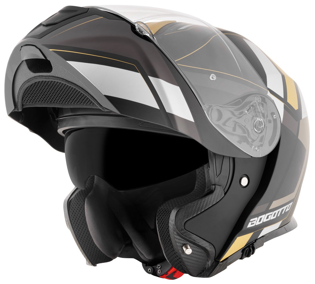 Bogotto FF403 Murata casque rabattable Noir/Or S (55/56) Figure 1