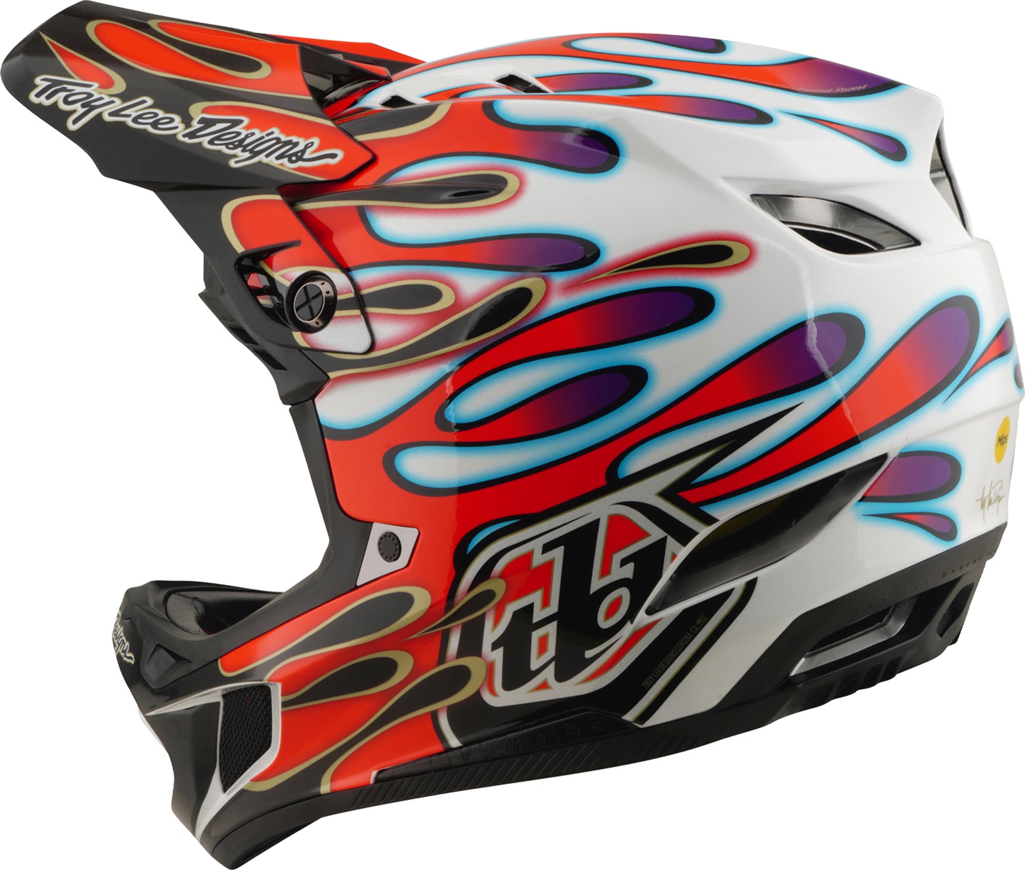 Troy Lee Designs D4 Composite MIPS Overspray Elmo in discesa L (58/59) Figura 6