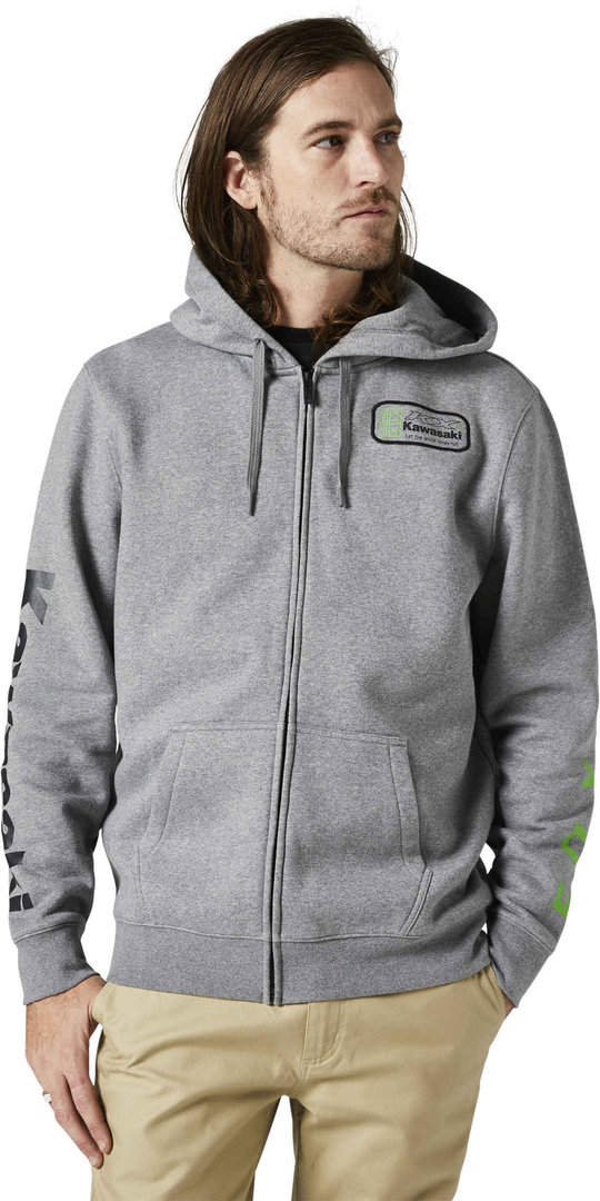 FOX Kawi Zip Sudadera con capucha gris XL Figura 1