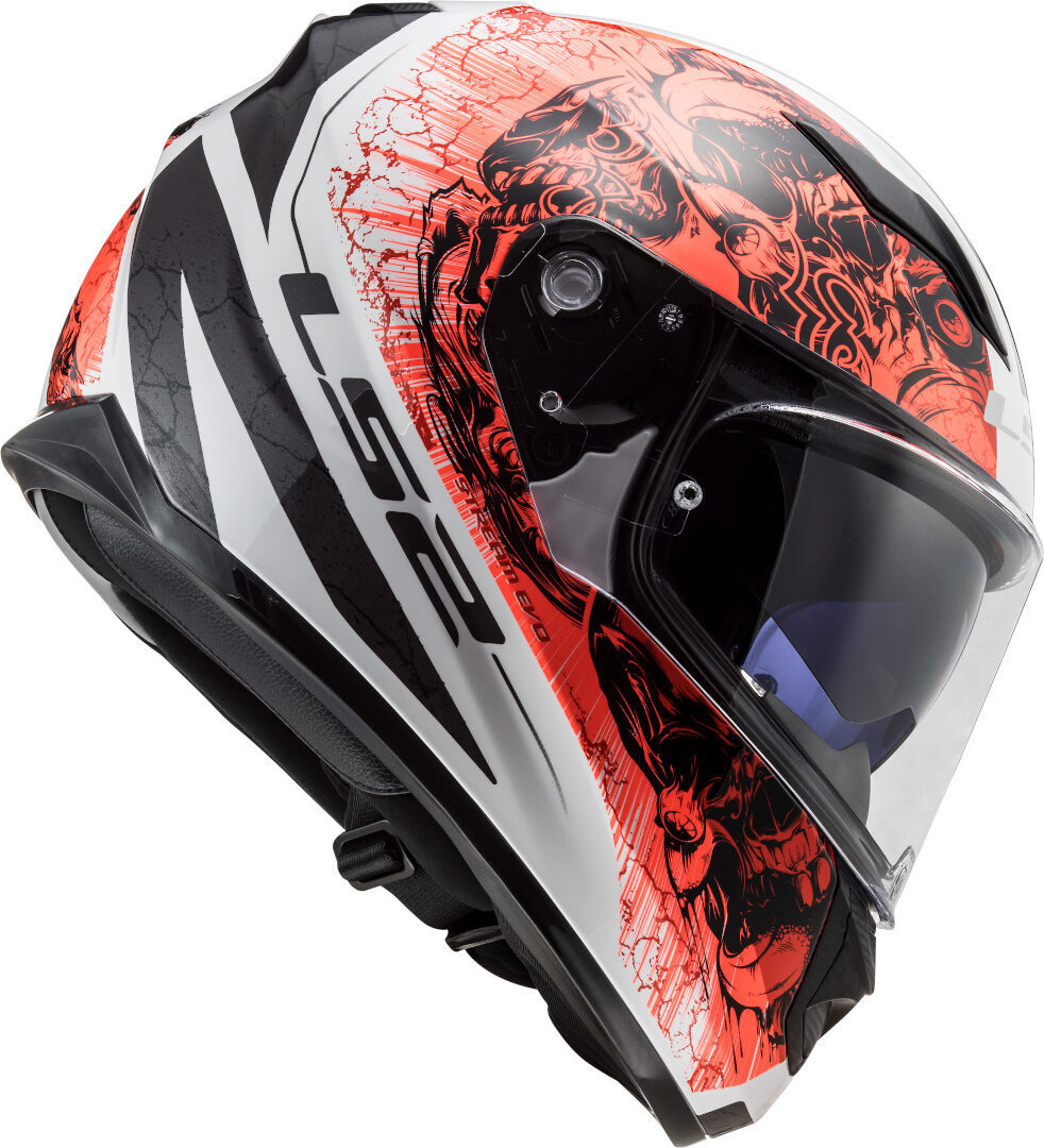 LS2 FF320 Stream Evo Throne Casque Blanc/Orange M (57/58) Figure 7