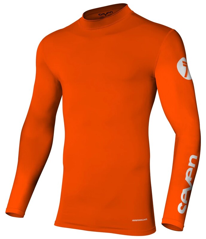 Maillot junior SEVEN Zero Compressions - flo orange Fluo-orange/néon-orange OUI Figure 2