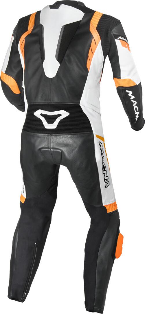 Macna Varshall perforated One Piece Motorcycle Leather Suit black/white/orange 56 Figure 2