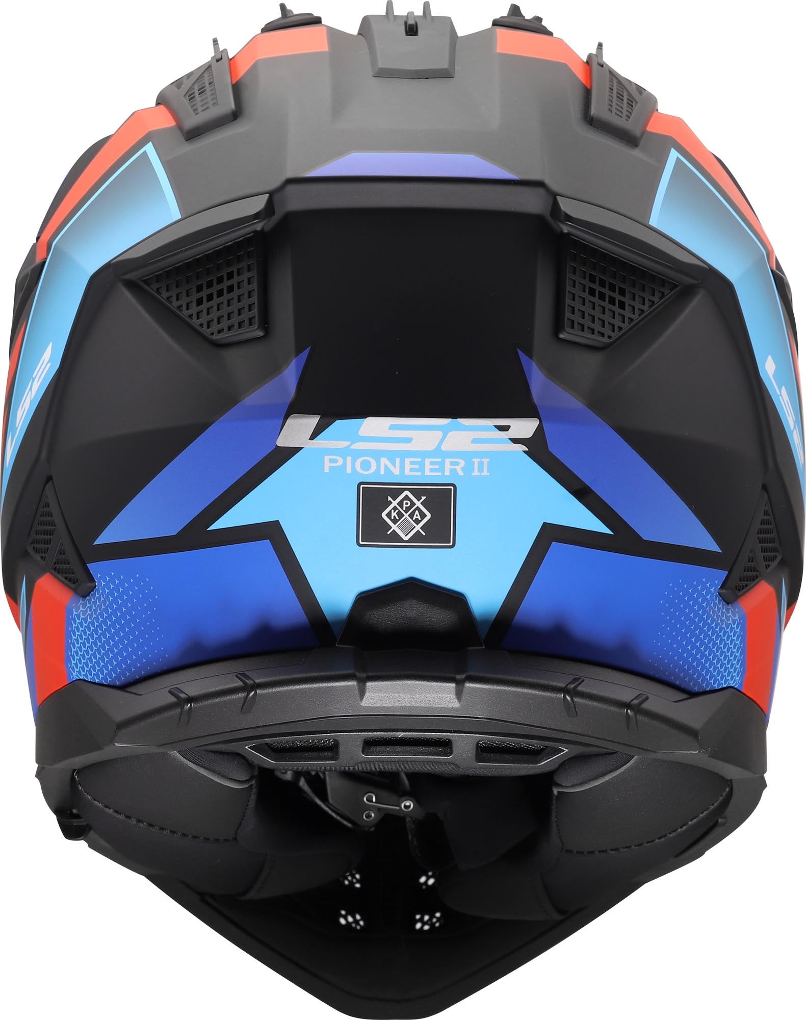 LS2 MX702 Pioneer II Block Endurohelm zwart/rood/blauw M (57/58) Figuur 6
