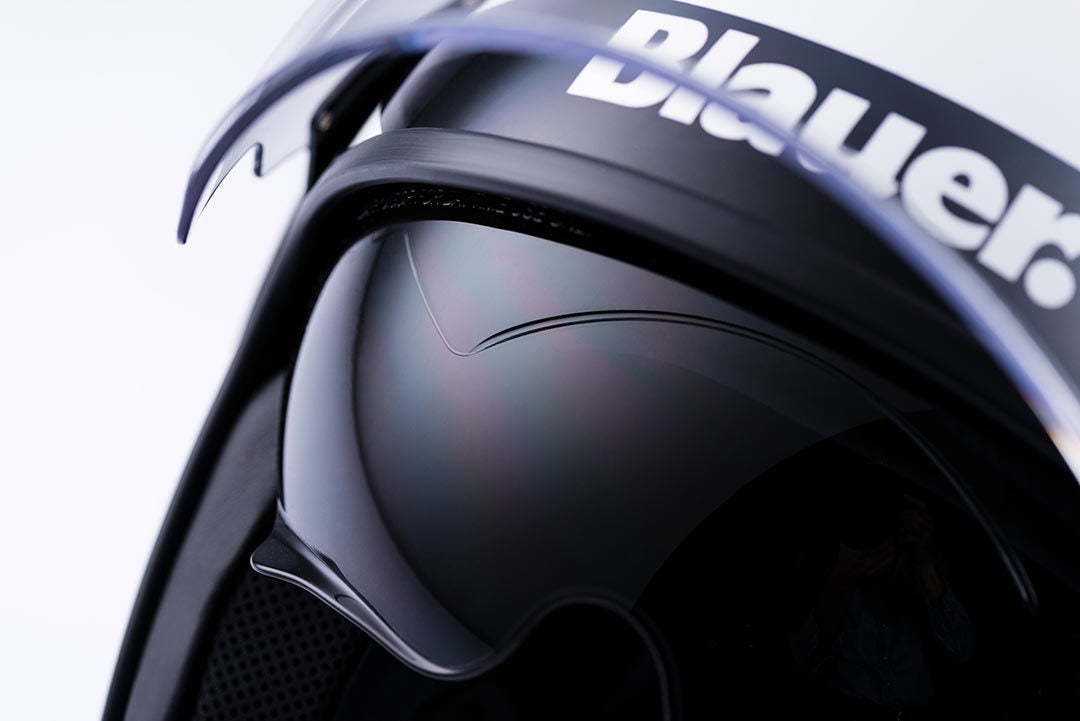 Blauer POD Stripes Capacete a jato branco/preto M (57/58) Figura 4