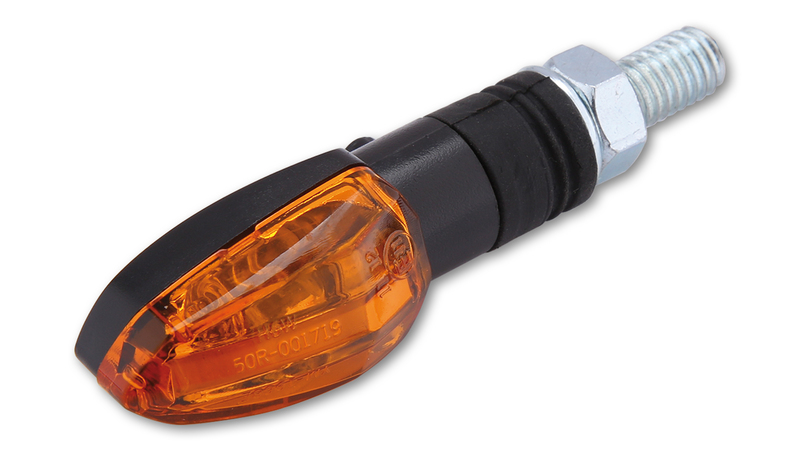 HIGHSIDER Smart Lizzard Lampa Indikator Hus Svart / Lins Orange (Par), Fram & Bak Figur 4