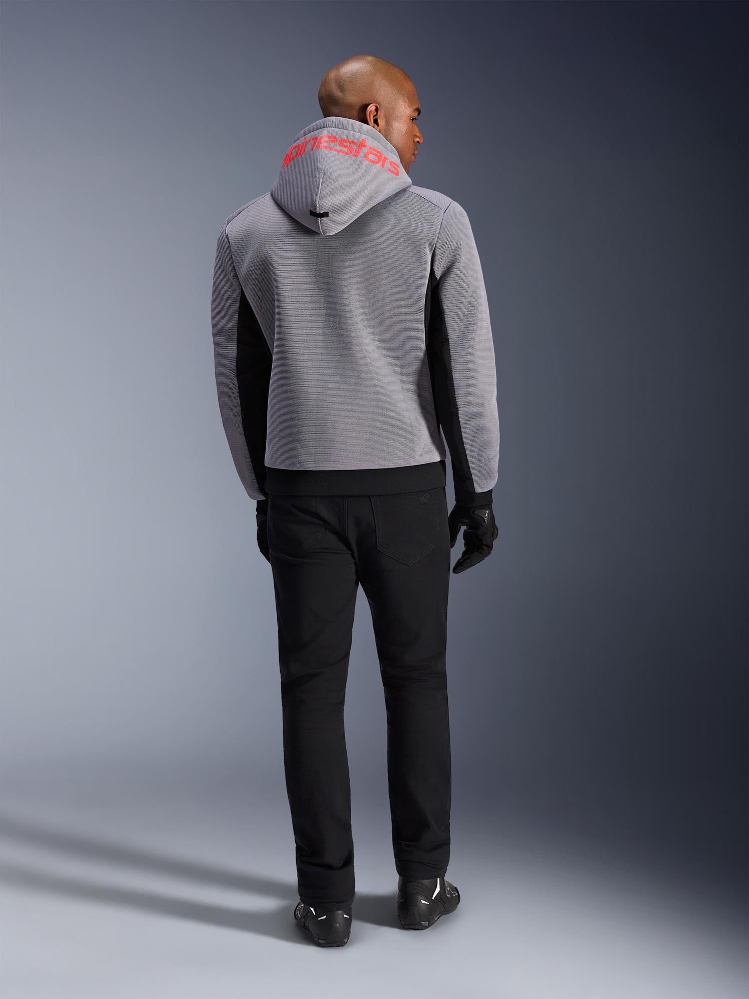 Side view of Alpinestars Chrome Superairflow Motorcycle Zip Hoodie