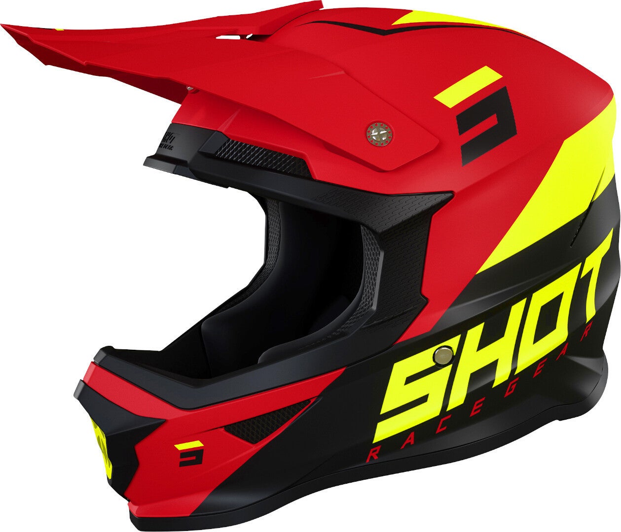 Shot Furious Chase Casco motocross rosso/giallo L (59/60) Figura 1