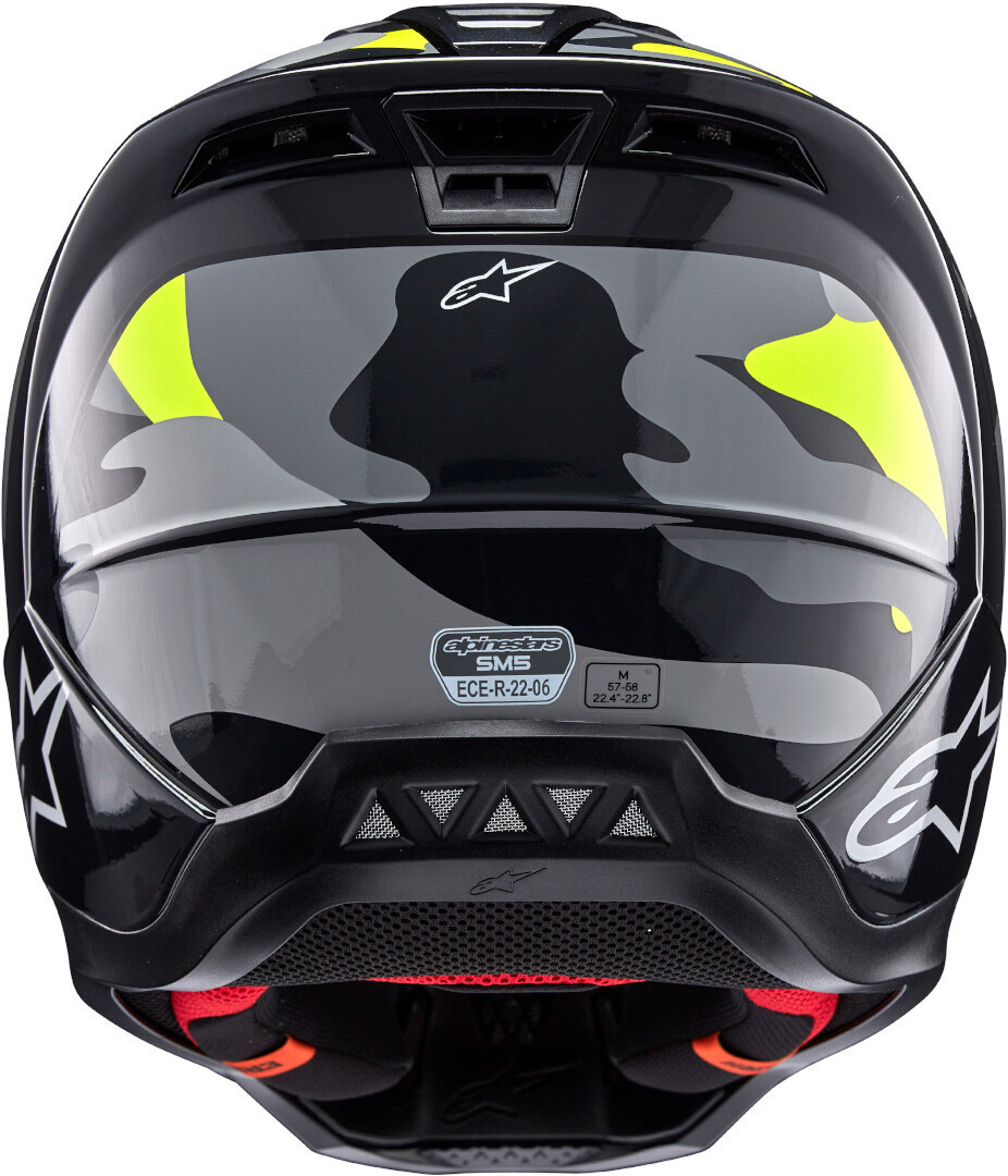 Alpinestars S-M5 Rover 2 2024 Cască de motocross negru/gri/galben L (59/60) Figura 3